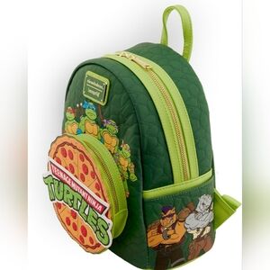 Loungefly Nickelodeon TMNT Teenage Mutant Ninja Turtles Mini Backpack Pizza NEW